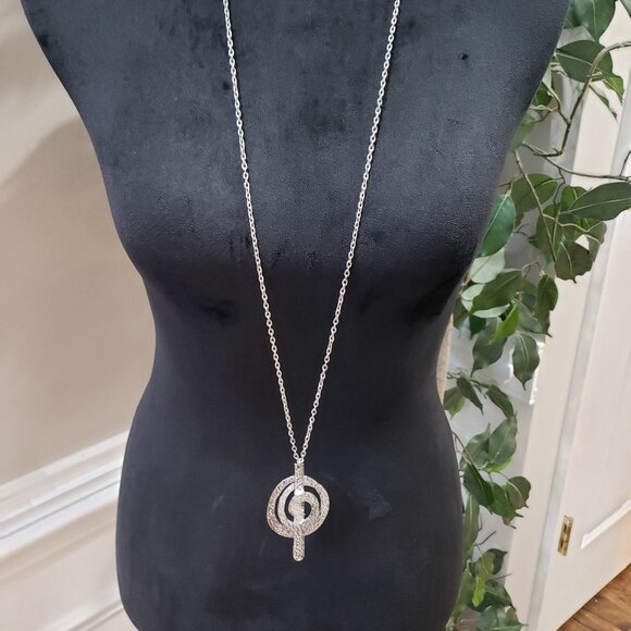 Womens Fashion Gold Round Drop Pendant Teardrop Necklace Jewellery - Picture 1 of 6